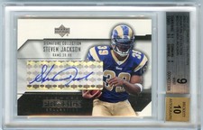 Steven Jackson 2004 UD Diamond Pro Sigs #SC-SJ Signature Collection BGS 9