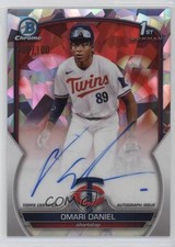 2023 Bowman Chrome Prospect Atomic Refractor /100 Omari Daniel #CPA-OD Auto 11to
