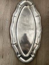 Large Vintage ERCUIS Silver Plated Serving Tray 70cm French Platter France