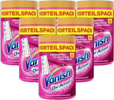 Vanish Oxi Action Wäsche Booster Pulver 6 x 1,65kg