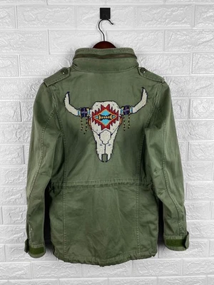 Ralph Lauren Denim & Supply Beaded Steer Skull Army Jacket - Image 1 of 4