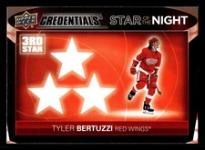 2021-22 Upper Deck Credentials - SOTN Third Star - #3S-9 Tyler Bertuzzi