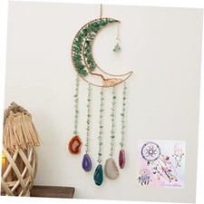 Agate Dream Catchers with Crystal Tree of Life Gemstone Dream Catchers Green