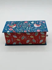 Punch Studio Molly & Rex Music Box Cranberry Soap (4 Oz)  Peace On Earth