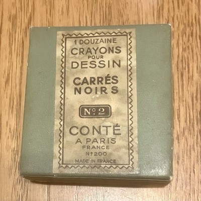 VTG 1 Dousaine Crayons Pour Dessin Carres Noirs No. 2