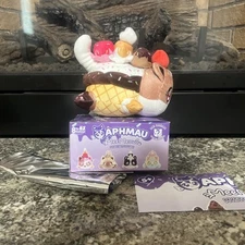 Aphmau MeeMeows Mystery 6” Mini Ice Cream Plush Neapolitan Cat Plush READ!!