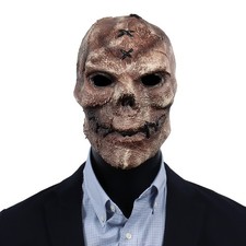 Creepy Full Head Skull Mask Halloween Scary Latex Helmet Cosplay Party Props