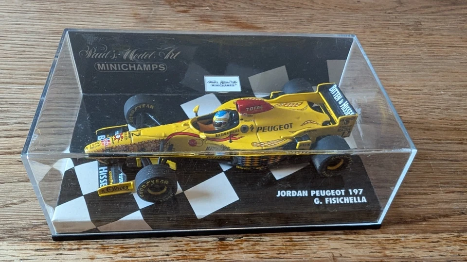 MINICHAMPS 1/43 F1 JORDAN PEUGEOT 197 FISICHELLA - Photo 2/4