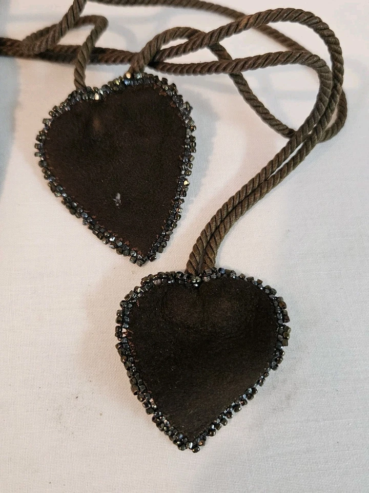 СТАРИННЫЙ кожаный бабочка дизайн бисером сумочки сумка / изменить сумочки уникальный - Изображение 3 из 4