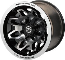 Moose Utility 416X Machined Black 15X7 4/110 5+2 Alloy Quad UTV Wheel