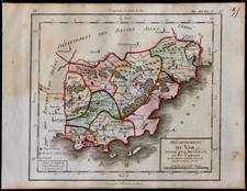 1791 - Dipartimento Var - Carta Antica Del Dipartimento - Incisione