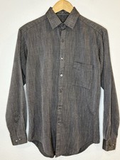 Vintage Jhane Barnes Mens S Wool Silk Cotton Striped Shirt Hong Kong 80s 90s