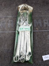Sk Tools Usa Nos 9pc Combination Wrench Set 1709 In Vinyl Pouch Sae