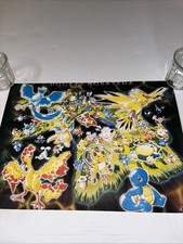 Vintage 1990s Pokémon Pocket Monsters Map Po...