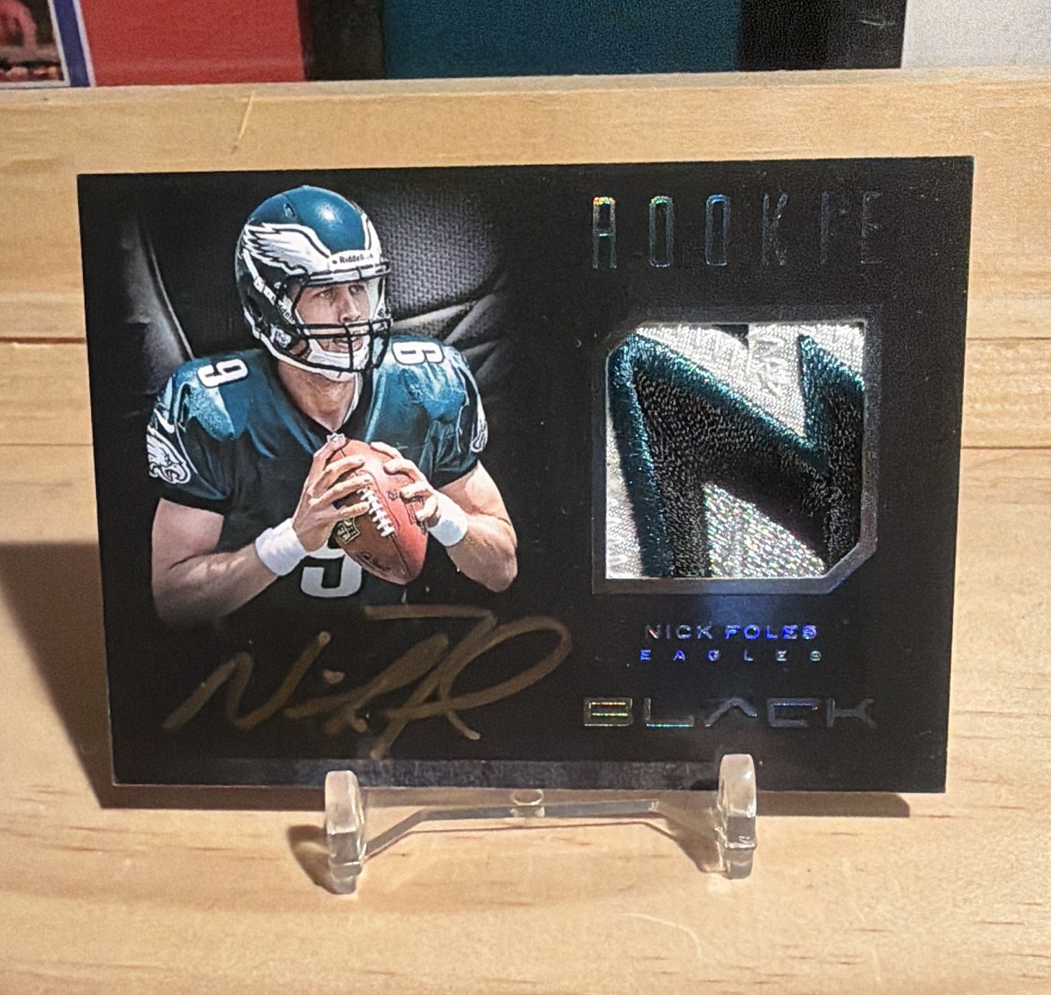 Nick Foles Panini Black Rookie Signature Materials Prime #18 Base