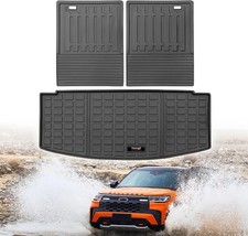 Custom for 2020-2025 2026 Ford Explorer Cargo Mats Trunk Liner and 3rd Rear Seat