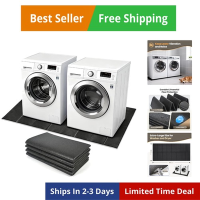 #ad Washer Dryer Anti Vibration Mat Foldable Rubber Mat for Washing Machine Wate... $71.95