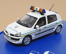 Norev 1/43 Scale 517511 - Renault Clio 1.9 dCi Police Circulation - White