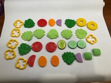 Cookout Hamburger Veggies Condiments Pretend Play Food Lot
