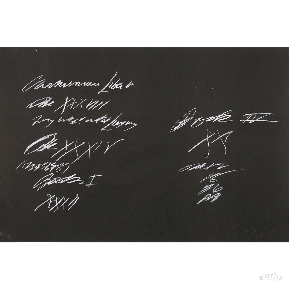 CY TWOMBLY ORIGINAL SERIGRFIE 8 ODI DI ORAZIO 1968 HANDSIGNIERT VP: 137843€*