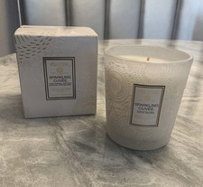 Voluspa Sparkling Cuvee Wax Candle Embossed Glass New 9oz. 255g