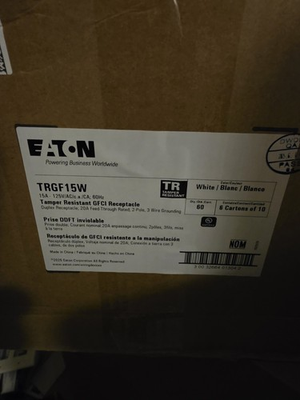 #ad #ad Eaton Trgf15w Tamper Resistant 15a Gfci Case Of 10 $75.00