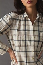 NEW ANTHROPOLOGIE PILCRO FEMME PLAID BUTTON DOWN BLOUSE CABIN SHIRT TOP PLUS XL
