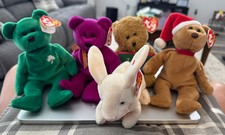 Lot of 5 Vintage TY Beanie Babies Attic Treasures Collection