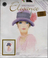 Heritage John Clayton  s Elegance Lady Jayne Cross Stitch Pattern  Thread Kit