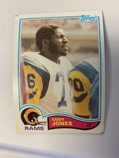 1982 Topps NFL Los Angeles Rams Cody Jones