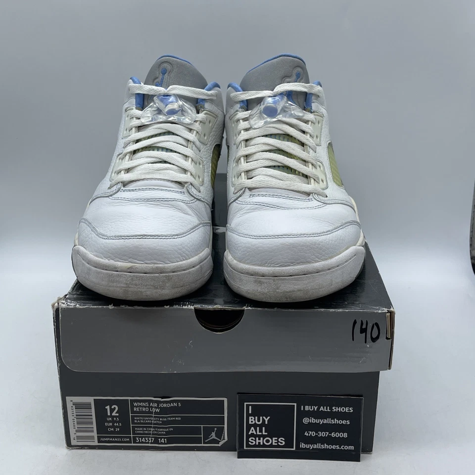 Talla 12W - Air Jordan 5 Retro Bajo UNC (314337-141) Foto 2 de 4