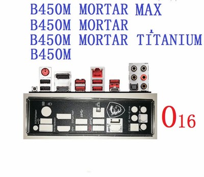 I/O IO Shield backplate FOR MSI B450M MORTAR MAX B450M MORTAR TITANIUM