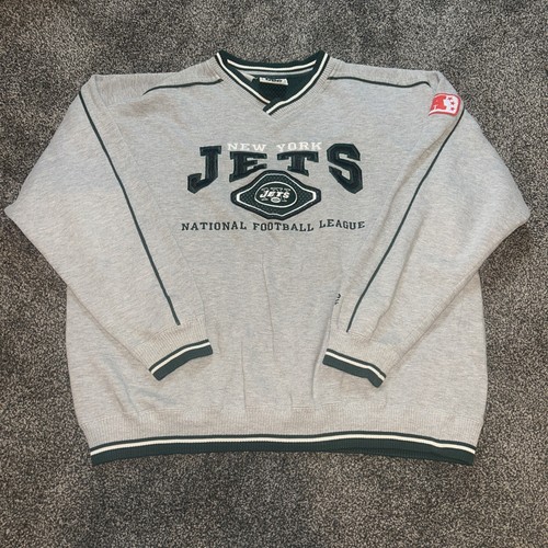 90'S NEW YORK JETS SIZE L VINTAGE NFL SWEAT-SHIRT / A5242 In Great Shape Size Xl