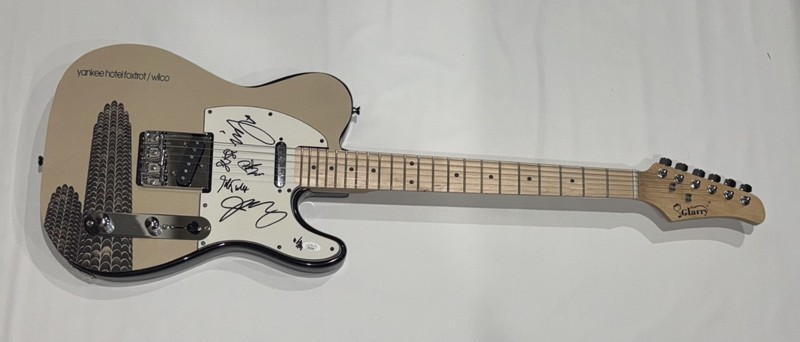 WILCO SIGNED CUSTOM YANKEE HOTEL FOXTROT GUITAR JEFF TWEEDY ALL 6 JSA COA