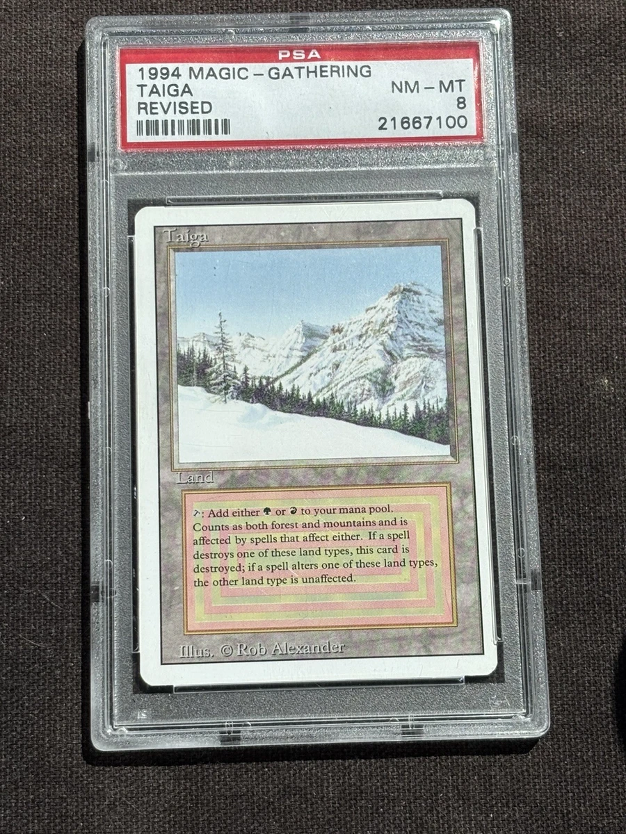マジック：ザ・ギャザリング 1994 Magic: The Gathering Taiga PSA 8 Land Magic: The Gathering Professional Sports Authenticator (PSA