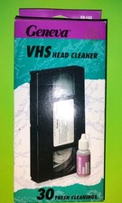 Vintage Geneva VHS Video Cassette VCR Tape Head Cleaner System VR-140