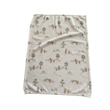 Disney Winnie the Pooh Bear Collection Baby Blanket Piglet Trees Soft 30x40 EUC