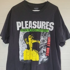 Pleasures "Punish Me" Angry Music Graphic T-Shirt - Men's XL