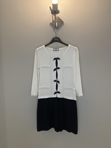Women Moschino Dress White Silk 36