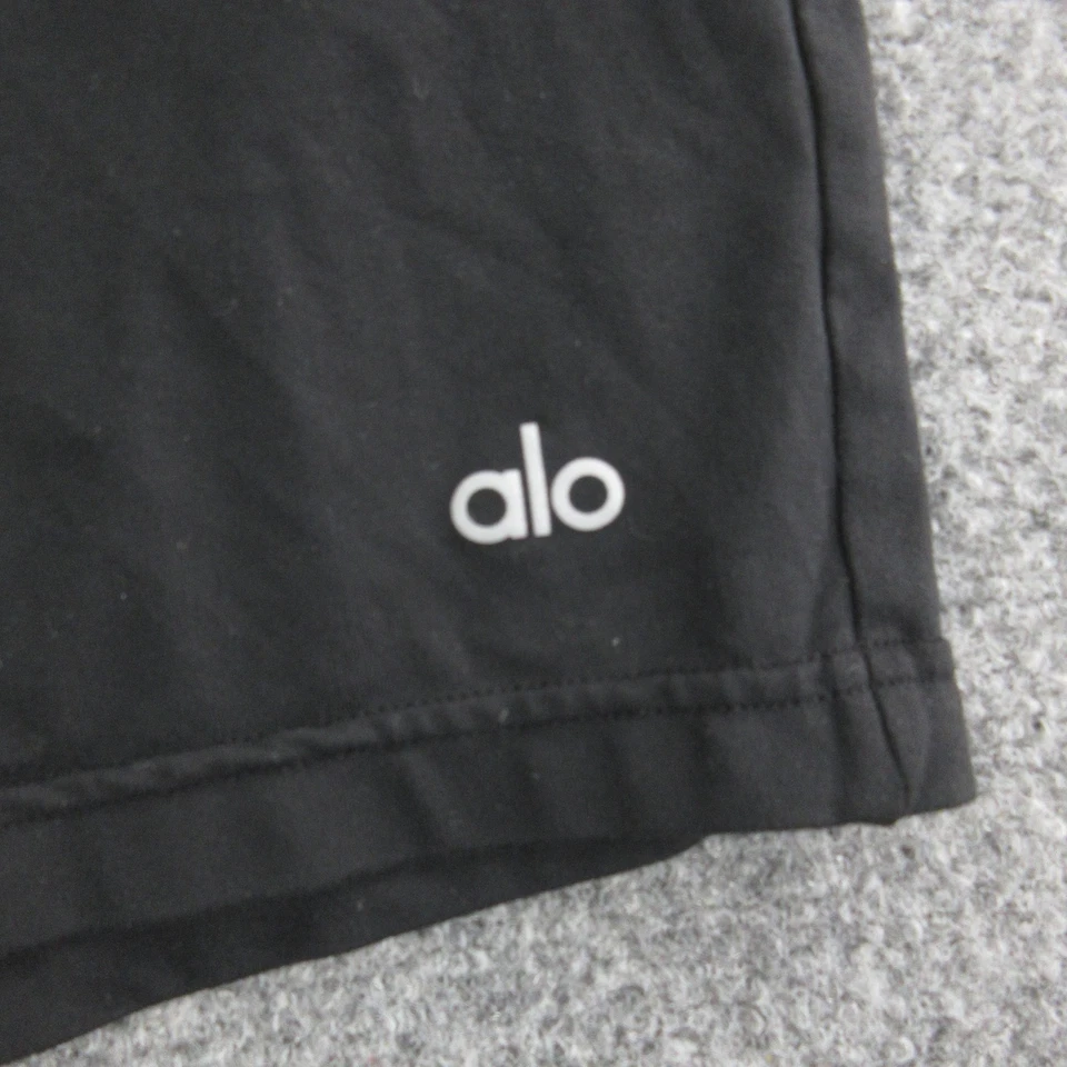 Pantalones Cortos Alo Para Hombres XL Negros Atléticos Yoga Salón Elásticos Cintura Bolsillos Informales Foto 2 de 4