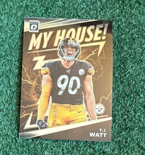 T.J. WATT - 2020 DONRUSS OPTIC MY HOUSE INSERT CARD # MH-6 - PITTSBURGH STEELERS