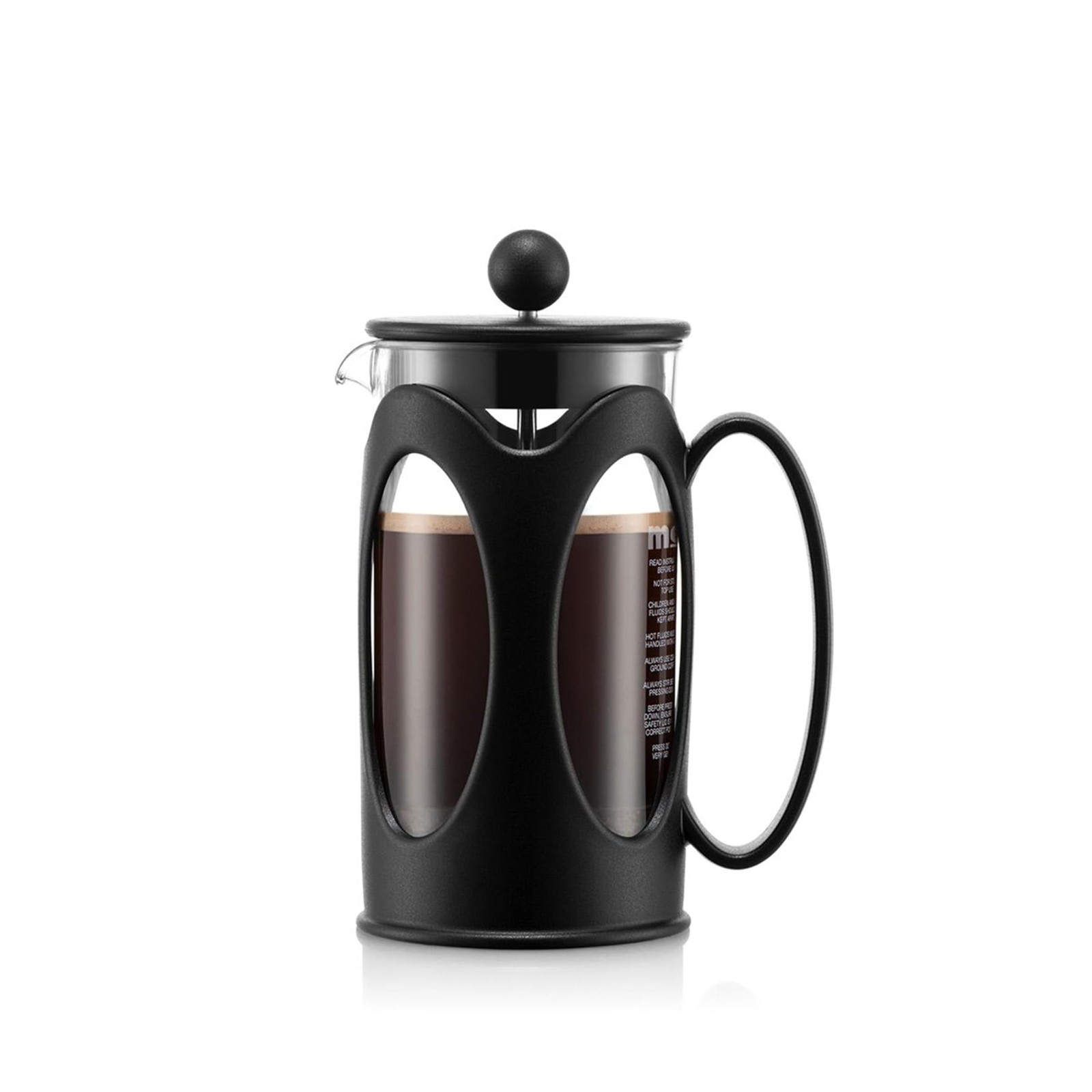 Coffee Maker, 350ml, Black, With Stainless Steel Filte_