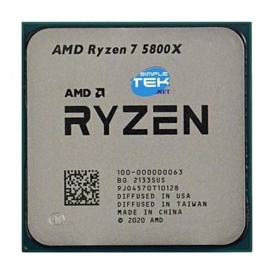 AMD Ryzen 7 5800X Max 4,80 GHz Prozessor CPU AM4 Bulk Tray Ohne Integrierte GPU