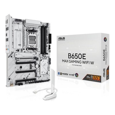 ASUS AM5 ATX Motherboard White PCB DDR5 PCIe 5.0, 3X M.2 Wi-Fi 6E