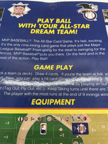 New MVP Baseball All-Star Card Game MLB 20 All-Stars 1990 - Picture 5 of 15
