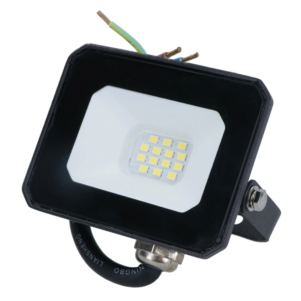 10 Watt LED Mini Floodlight Garden Lighting 800 Lumens IP65 + Bracket 1pc - Image 3 of 4