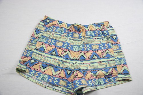 Patagonia Salamander Green Baggies 5" Inseam Shorts High Hopes Sz L Women's