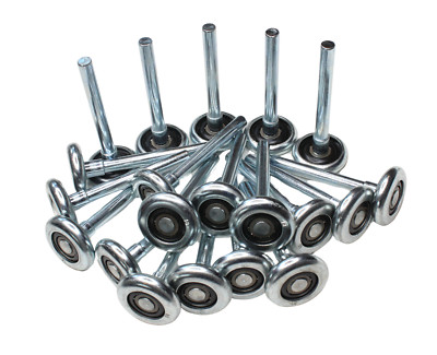 20 PACK 2'' Steel Commercial Grade Garage Door Rollers w/ 4'' Stem 10 Ball Bearing