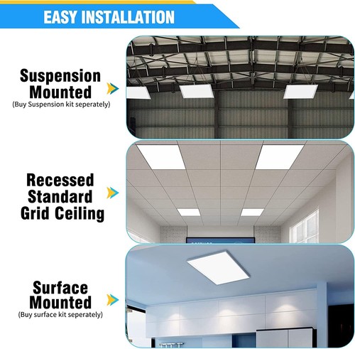 4 Pack 4x2 LED Flat Panel Light 75W Drop Ceiling Light Indoor Commercial Fixture - Bild 12 von 14
