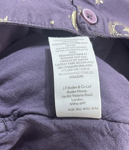 Mini Boden Harry Potter Jumpsuit Size 11-12Y Purple Gold Star Planets Viscose - Picture 13 of 13
